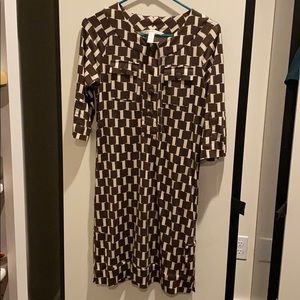 DVF dress size 4 100 percent silk